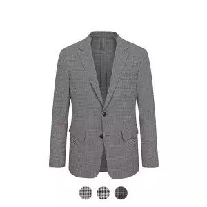 [앤드지] 투웨이 스트레치 울 씨어써커 슬림핏 투버튼 싱글 자켓_BZD2KG1102