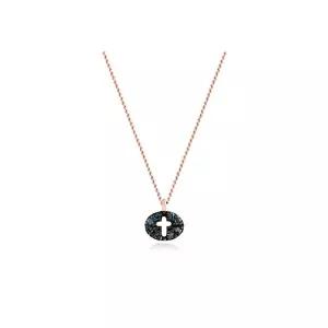 [세그먼트에이](강남점)14K 블루다이아몬드 십자가 목걸이(ST25506N-SL25216N)