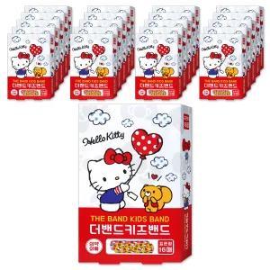 헬로키티 유아 어린이 캐릭터 키즈밴드 16매입 상처보호 일회용 반창고 표준형 20개