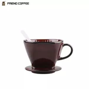 프랜드 도자기 커피 드리퍼 3-4인용 (102 브라운)/원두커피/드립퍼/핸드/드립/내리는/도구/용품/핸드드립