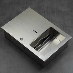 핸드타올 케이스 디스펜서 매립형 페이퍼 화장실 화장지 상자 브러시드