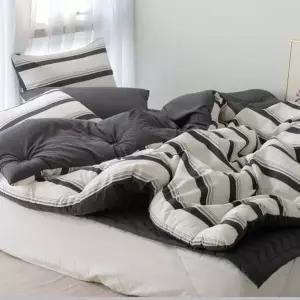 벨르데코 스트라이프 알러지케어 차렵이불세트 호텔침구 SS Q K LK