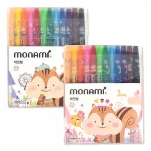 모나미 모나주 색연필 12색 세트 초등 유치원 돌려쓰는 초등학생 조카선물 미술도구