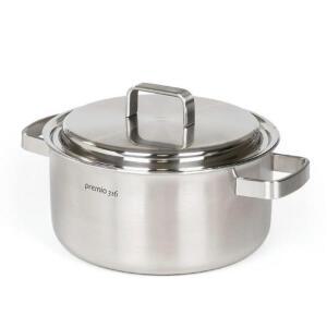 키친아트 프리미오 통5중 스텐316 양수냄비 24cm 인덕션 큰냄비
