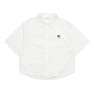 소이 세이브존07 프레피크롭흰색셔츠  24M1351