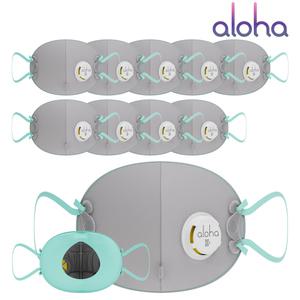 알로하 방진 마스크 1급 안면부여과식 보형물 밸브형 AF110V 국산 활성탄 분진 용접흄 냄새차단