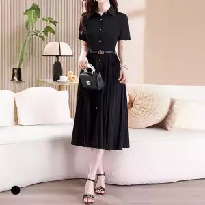 클라셰 시크카라플리츠원피스+벨트SET_B5M0080