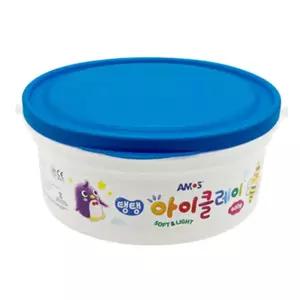 아모스 탱탱 아이클레이 대용량 버킷 400g (파랑)/학습/놀이/재료/어린이/유아/키즈/유치원/어린이집/학교