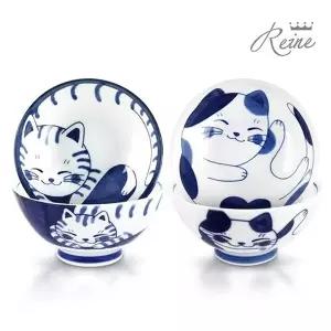 헨느 도라 미케 야옹이 공대 2P / 공기대접세트