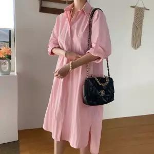 빅사이즈 502 언발루즈롤업카라원피스 DRAQ661