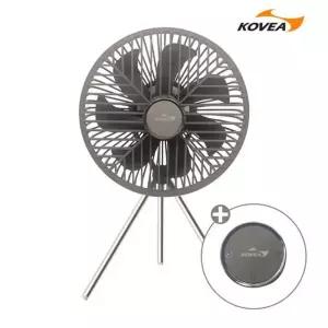 코베아 트리벳 10형 리모컨 무선선풍기 KECO9DT-07 캠핑용 보조배터리기능 7엽날개 LED라이트