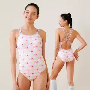 제테스 여성 더블스트랩 크로스백 원피스 수영복 DAISY BLUSH L9A0057