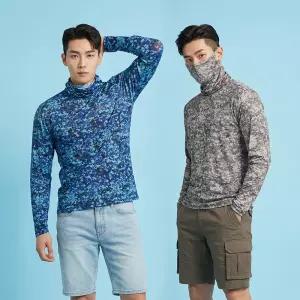 아센티 여름 남성 밀리터리 마스크 티셔츠 쿨 냉감 티 작업복 긴팔 골프이너웨어 392