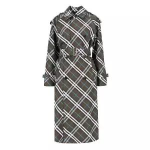 Burberry 더블 브레스티드 벨트 체크 코트 8095300 C1213 TP934693701