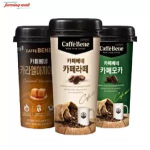 [보금푸드] 푸르밀 카페베네 컵커피 200ml 3종 각 10개씩 총 30개 (카페라떼 / 카라멜마끼아또 / 카페모카)