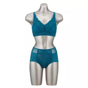 오모떼 빅사이즈 프리미엄 브라 팬티 세트 2종 세트/블루