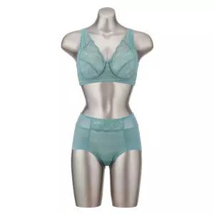 오모떼 ABCDE빅컵 프리미엄 에어글램 브라팬티 2종 세트/그린