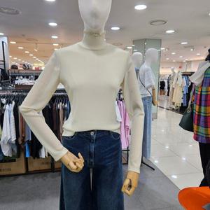 시슬리/애플아울렛/시어링 저지 하이넥 티셔츠 SATSA2541