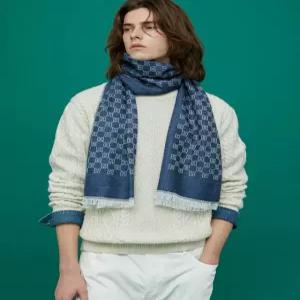 닥스 액세서리 여성 24FW [스테디셀러][남녀공용] 네이비 DD로고 울 스카프 WCSC4F310N2