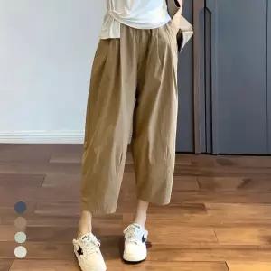 KARRA 벌룬핀턱앵클팬츠_A5M0050