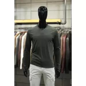 [빠니깔레] 소프트실키져지 4COLOR 콘트라스트디테일 슬림핏V넥긴팔티 d-itee18 (P002671896)