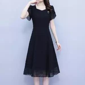 KARRA 하트브로치랩슬리브원피스_A4M0301