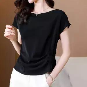 KARRA 보트넥라인블라우스_A0993M