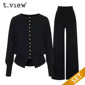 [정상가 139000원][티뷰] 라운드버튼가디건팬츠세트_V5C-CSE003