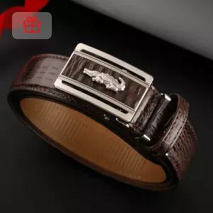 크리스찬케리 남성 명품 악어 무늬 가죽 정장벨트 자동 허리띠 혁띠 벨트