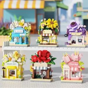 [퍼즐피플]나노블럭 미니 스트리트 플라워샵 6종 세트 1696조각(PCS)