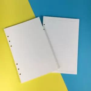 6공 다이어리 무지 속지 리필 내지 줄눈 노트 45매 A5 무지 유선