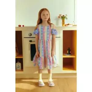 [갤러리아] 25SS 베네통키즈 멀티플레이 우븐 원피스 (QAOP23531_)