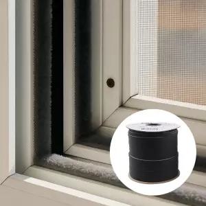 비접착 샷시모헤어 창문털 방수 단열 방음 하이샤시용 알루미늄샤시용 5m 재단