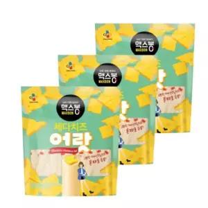 [2508CO(과자/간식류(기타 간식))][온] CJ 맥스봉 체다치즈 어랏 소세지 400g x 3