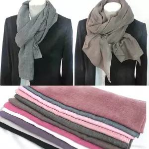 국내제작 퀄리티가 좋은 무지 단색 롱 스카프 간절기스카프 머플러 여성 남성