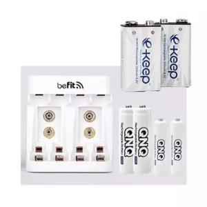 [BeFit] 스마트 멀티 충전기  추가구매 {Ni-MH 충전지, AA,AAA  ,9V } 4구 충전기[PW]