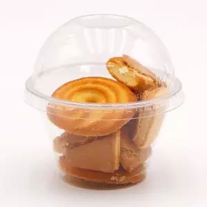 [이룸팩]과일컵 용기 디저트 포장용기 92파이 210ml(7온스)S PET 투명컵+무타공 돔리드 뚜껑 50개 세트