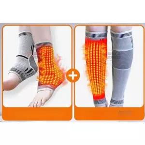 다리보호대 자체발열 온열 발목 방한 보온 양말 노인 야외
