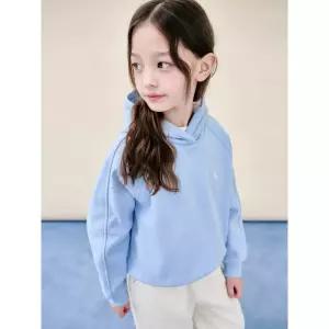 [BEANPOLE KIDS] 여아 베이직 기모 후드 스웨트 상하 세트  스카이 블루 (BI5X41G03Q) (BI5X41G03Q)