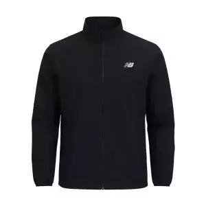 뉴발란스 에센셜 러닝 우븐 러닝 남성 바람막이 집업 자켓 점퍼 블랙 MJ41243-BK