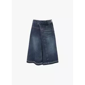 [이비엠 에디션바이미샤]브러시 워싱 A라인 데님 스커트 (EMP9DSK020)_s