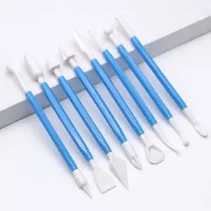 클레이툴8p세트 플라스틱 다른모양 공예 점토 찰흙 도구 헤라 스틱 조각 칼