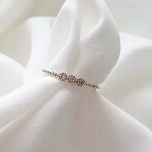 14k 18k 데이지큐 트리플 랩다이아 반지 심플링