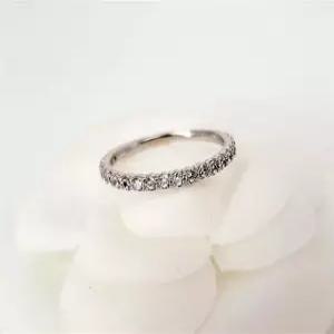 14k 18k 플래쉬 모이사나이트 반지 랩다이아 슬림 반지