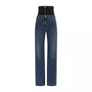 엘리자베타프랭키 테크 패브릭 뷔스티에 인서트 스톤워시 진 PJ15I58E2 EI1