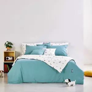 홈]고밀도 양모 파블로 민트[8온스] 슈퍼싱글 퀸 킹세트[퀼트이불+패드+베개커버]