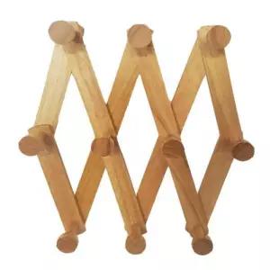 원목 접이식 자바라 옷걸이(중)/특대/후크/일반/가정용/의류/깔끔한/행거/모자/가방/고리/소품/고정/부착