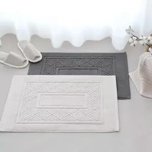 [어메니티타올]클래식 호텔 욕실 발매트 2장 세트 화장실 면 타올 발 수건