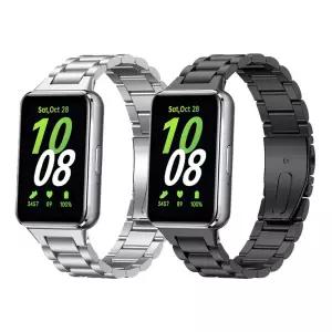 갤럭시핏3 더블버클 메탈 스트랩 밴드