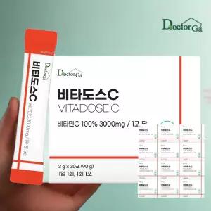 비타도스C 3000 순수 비타민C 고함량 비타민씨 고용량 분말 가루 스틱 30포, 12개